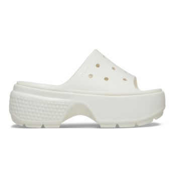 Papuci Crocs Stomp Slide Alb - Chalk