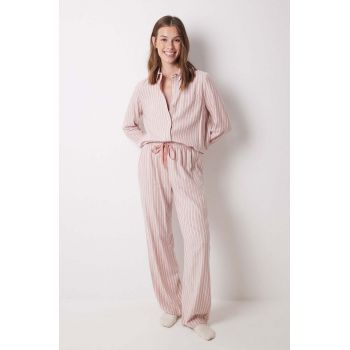 women'secret pijama MIX AND MATCH BRUMMELL femei, culoarea portocaliu, 3598062