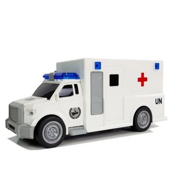 Masina de jucarie ambulanta cu lumini si sunete