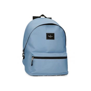 Rucsac casual - Pepe Jeans Aris Colorful - 2 compartimente - buzunare laptop/tableta - albastru deschis - 31x44x15 cm