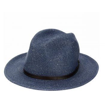 Blue navy straw hat 58