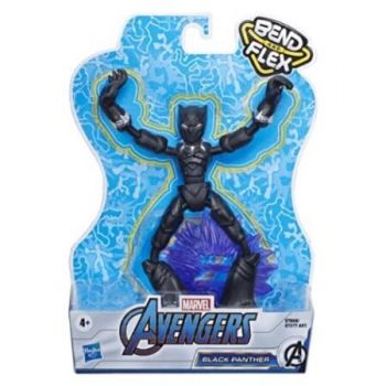 Figurina Bend and Flex Black Panther Avengers +4ani