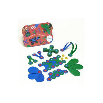 Joc Magnetic De Construit Crew Albastru & Verde 30 Piese