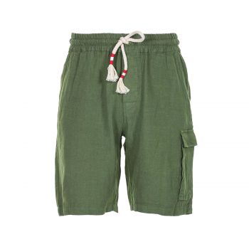 Man linen bermuda shorts l