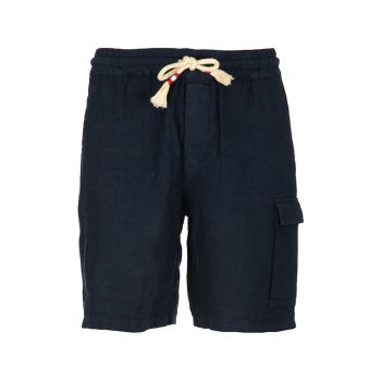 Man linen bermuda shorts l