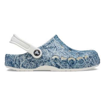 Saboti Crocs Baya Denim Clog Alb - White/Multi