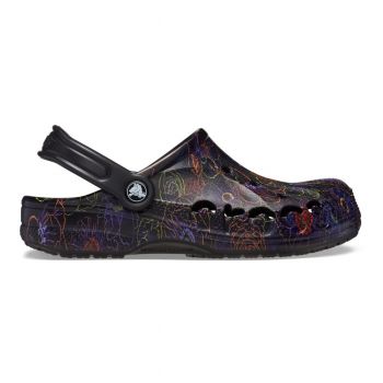 Saboti Crocs Baya Floral Clog Negru - Black