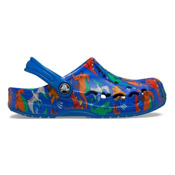 Saboti Crocs Baya Seasonal Printed Clog Kids Albastru - Bright Cobalt