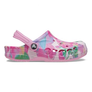 Saboti Crocs Baya Seasonal Printed Clog Kids Roz - Carnation