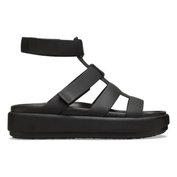 Sandale Crocs Brooklyn Luxe Gladiator Negru - Black/Black