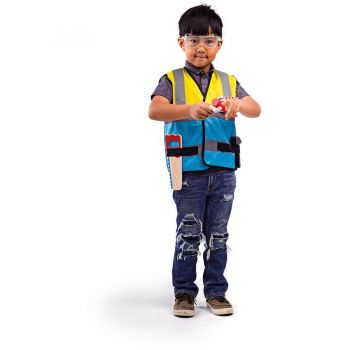 Set Costum si accesorii constructor pentru copii