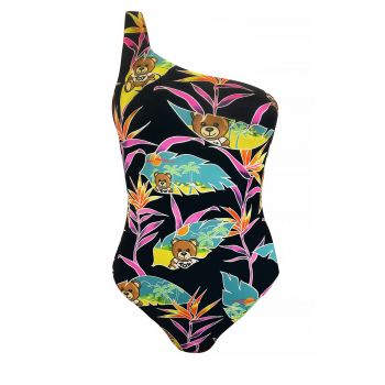 Swim teddy bear print swimsuit s