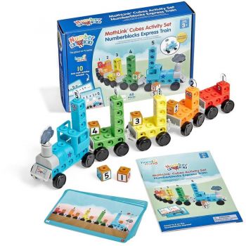 Trenulet Express Cuburi MathLink Numberblocks Plastic +3ani