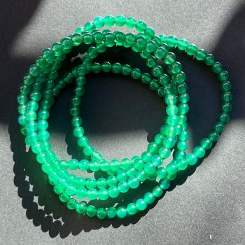 Bratara agat verde 4 mm