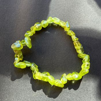 Bratara peridot 6 * 8 mm