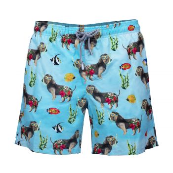 Gustavia swim shorts diver dog m