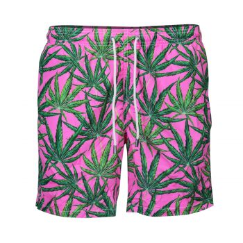 Lighting swim shorts hemp plant l