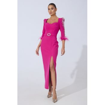 Rochie de ocazie premium Carolyn Fucsia