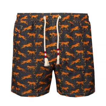 Swim short leopard print l