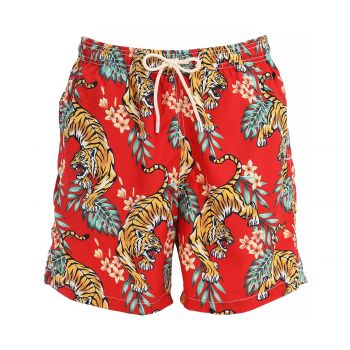 Tropical tiger micro fiber swim shorts m