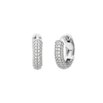 Brilliant statements pavé mini silver wbruh996