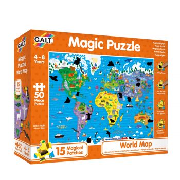 Magic puzzle world map