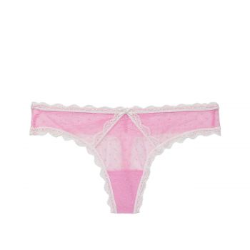 Dot lace thong panty xl