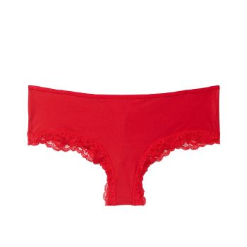 Lace-trim cheeky panty l