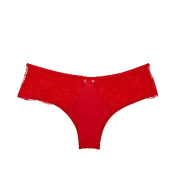 Lace-trim cheeky panty l