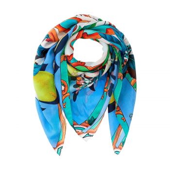 Majolica print foulard