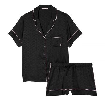 Satin short pajama set xs