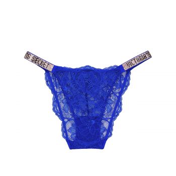 Shine strap lace cheeky panty l