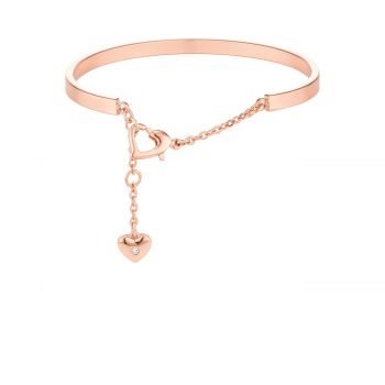 Heart bangle rose gold