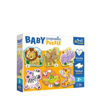 Baby progressive puzzle safari