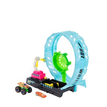 Monster trucks glow in the dark epic loop challenge