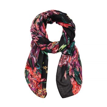 Floral rectangular foulard