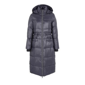 Hooded puffer coat l