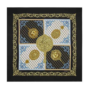 4g logo baroque print foulard