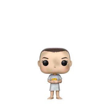 Eleven in hospital gown