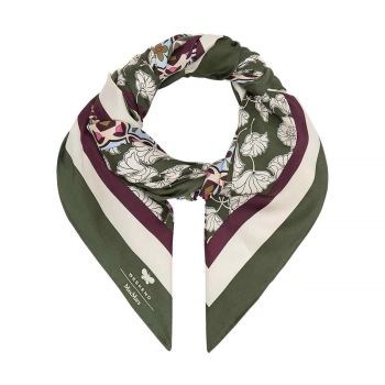 Silk printed square scarf