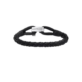 Wrap me bracelet in black nylon and steel 12838263