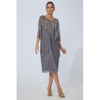 Rochie de ocazie Felicia Gri