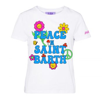 Emilie peace in saint barth t-shirt l