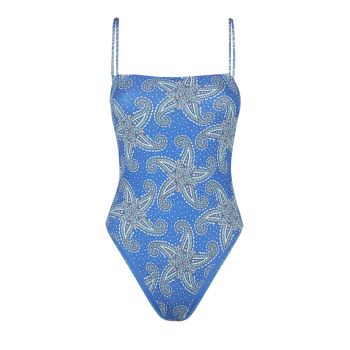 One piece swimming suit blume paisley star m