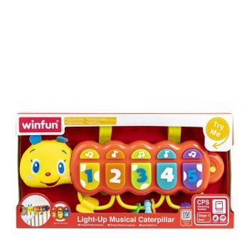 Light-up musical caterpillar