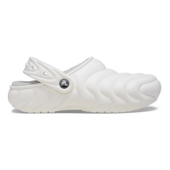 Saboti Crocs Classic Lined Overpuff Clog Alb - White