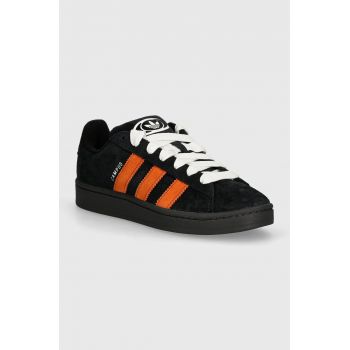 adidas Originals sneakers din piele intoarsă Campus 00s culoarea negru, IH8071