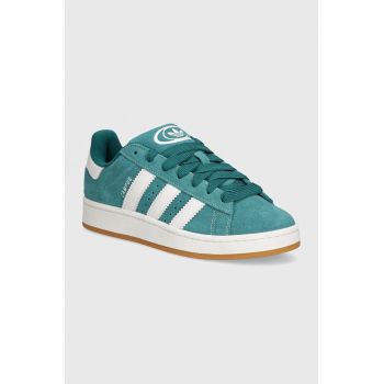 adidas Originals sneakers din piele intoarsă Campus 00s culoarea verde, ID1437