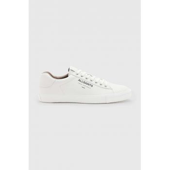 AllSaints sneakers din piele Undgrnd Lthr Low Top culoarea alb, M058FB