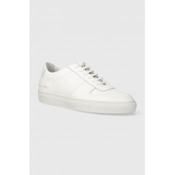 Common Projects sneakers din piele Bball Low in Leather culoarea alb, 2155